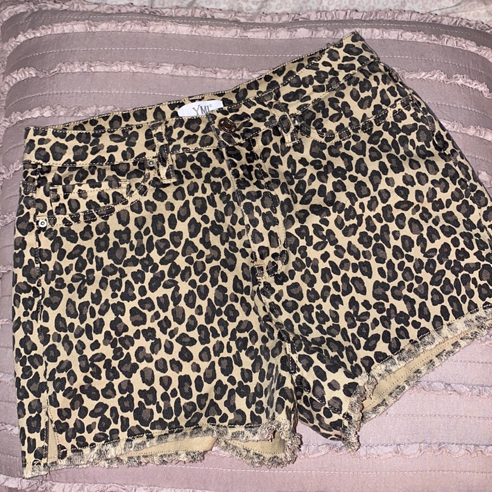 Leopard print shorts